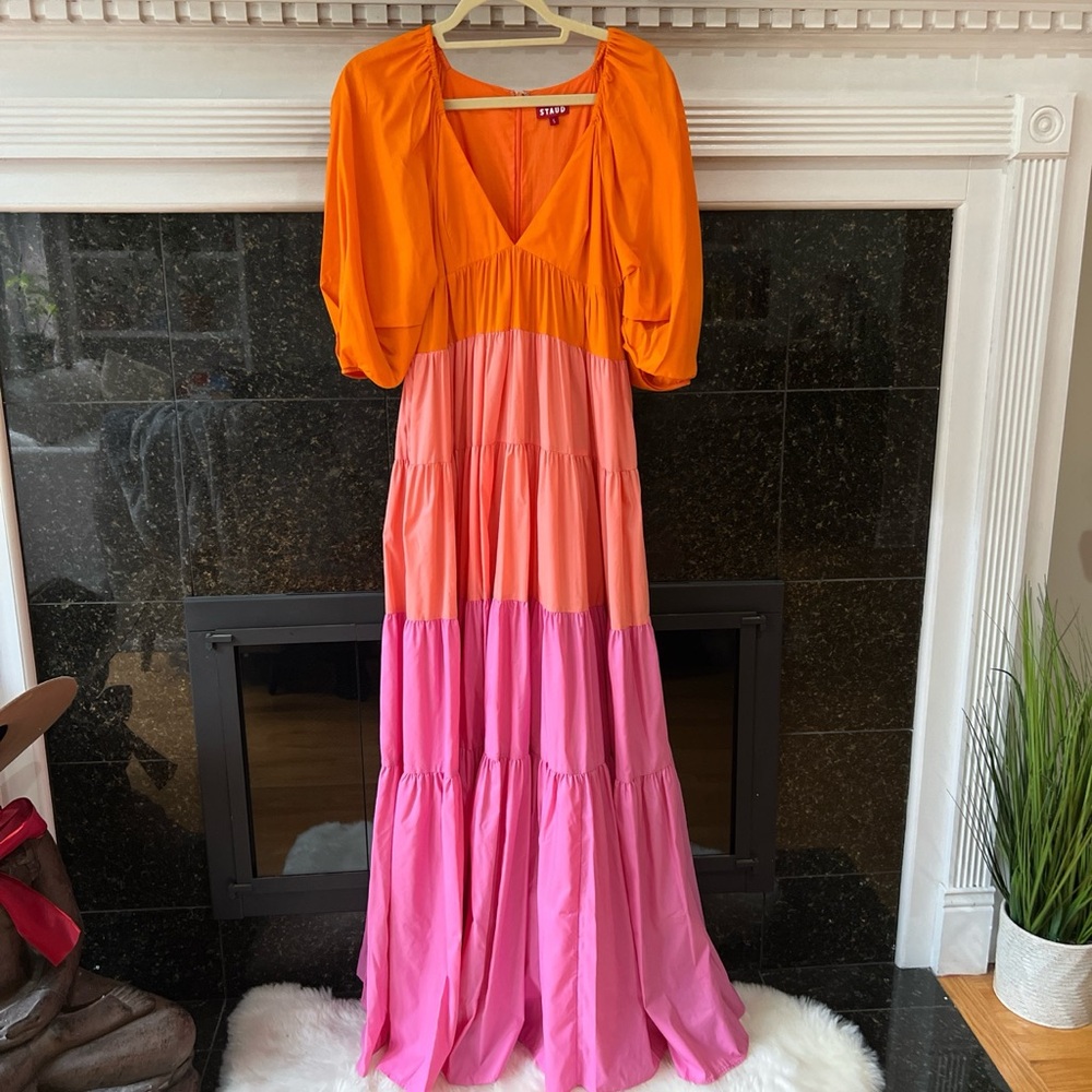 Staud Meadow Colorblock Dress